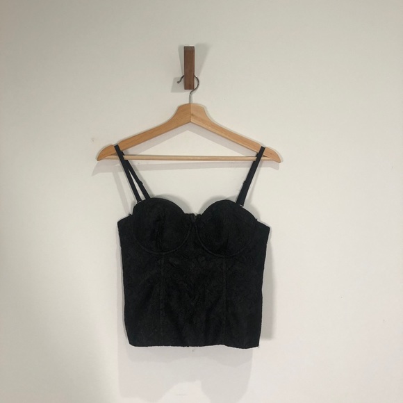 Guess Tops - Vintage Corseted Bustier by Guess